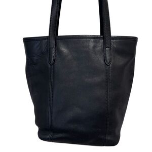 Vintage Coach Purse Classic Lunch Tote Black Leather Bag No G9N 9077 USA 1998